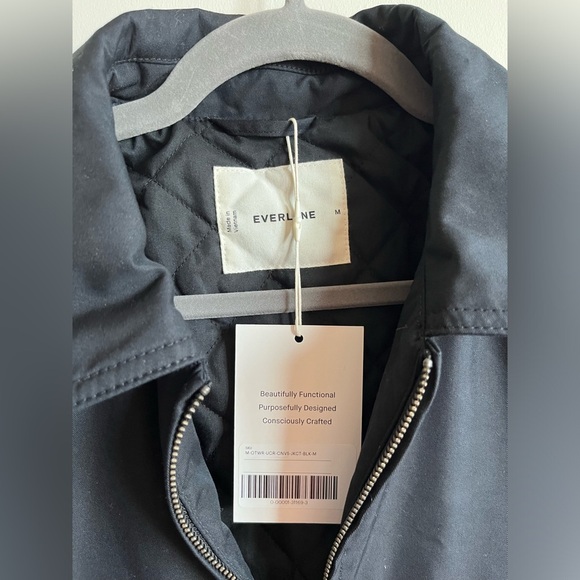 NWT EVERLANE Men’s The Filled Harrington Jacket - Med - Cotton Blended - Picture 9 of 15